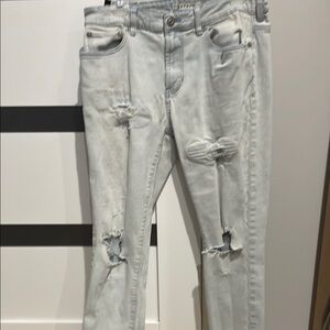 Distressed Light Wash Jeans